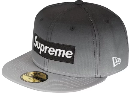Унисекс кепка Supreme Gradient Box Logo New Era, чёрная