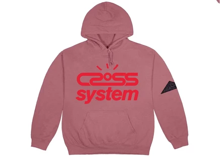 Унисекс худи Travis Scott Cactus Jack Cross System, выцветший фиолетовый