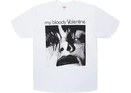 Мужская футболка Supreme «Feed Me With Your Kiss», белая
