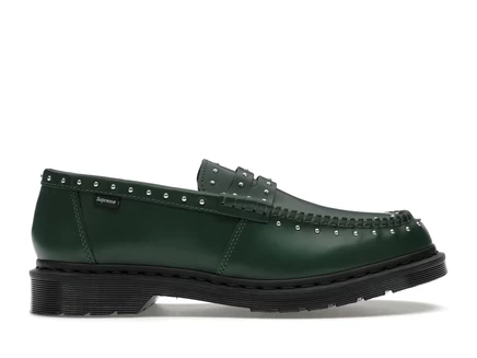 Мужские лоферы Dr. Martens Penton с заклепками, зеленые