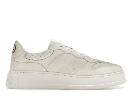 Мужские кроссовки Gucci GG Embossed, белые