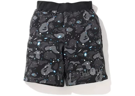 Мужские свободные шорты Bape Space Camo, черные