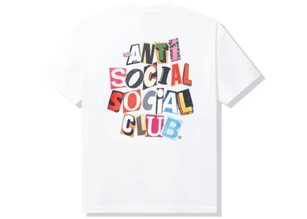 Мужская футболка Anti Social Social Club Torn Pages Of Our Story, белая