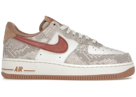 Мужские кроссовки Nike Air Force 1 Low, бело-рыже-бежевые