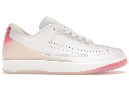 Кроссовки Jordan 2 Retro Low Cherry Blossom, бело-розовые