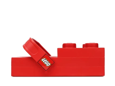 Мужские клоги Crocs Brick Clog LEGO с декором LEGO, красные