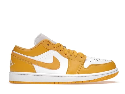 Мужские низкие кроссовки Jordan 1 Low, желтые