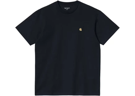 Carhartt WIP S/S Chase T-Shirt Dark Navy/Gold dark navy/gold