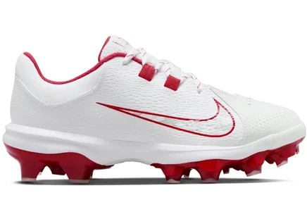 Женские кроссовки Nike Hyperdiamond 4 Pro MCS, белые/платиновые/красные