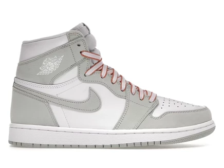 Женские кроссовки Jordan 1 High OG Seafoam, мятно-бело-оранжевые