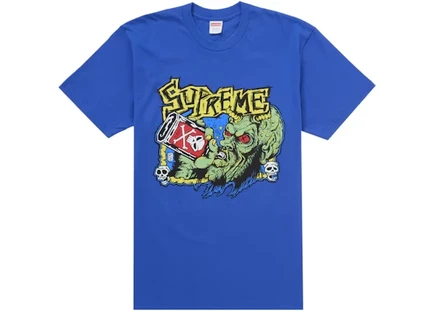 Мужская футболка Supreme Fuckin Blowout, синяя