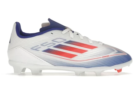 Детские бутсы Adidas F50 League, бело-красно-синие