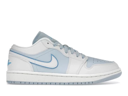 Женские кроссовки Jordan 1 Low SE Reverse Ice Blue, кремово-голубые