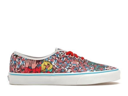 Мужские кеды Vans Authentic Where's Waldo, с принтом Land of Waldos