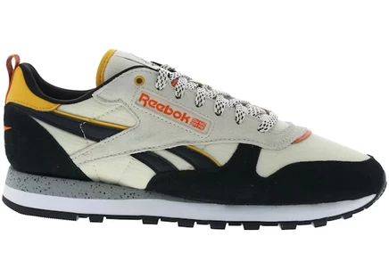 Мужские кроссовки Reebok Classic Leather, бело-черные