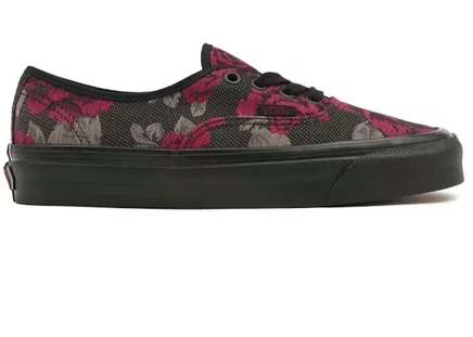 Унисекс кеды Vans UA Authentic 44 DX Anaheim Factory с принтом роз, черные