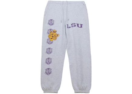 Унисекс спортивные штаны Travis Scott LSU Tigers, меланж-серые