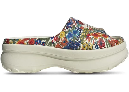Женские сланцы Adidas adiFOM Stan Smith Liberty Floral, слоновой кости