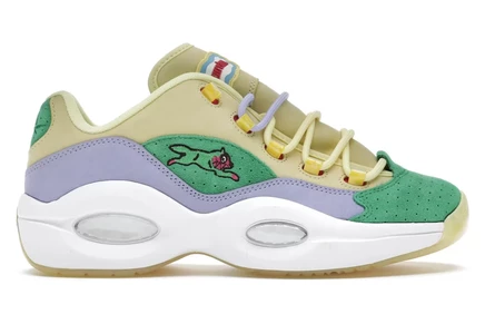 Мужские кроссовки Reebok Question Low, желто-зеленые