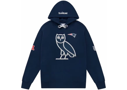 Худи OVO x NFL New England Patriots OG, синее