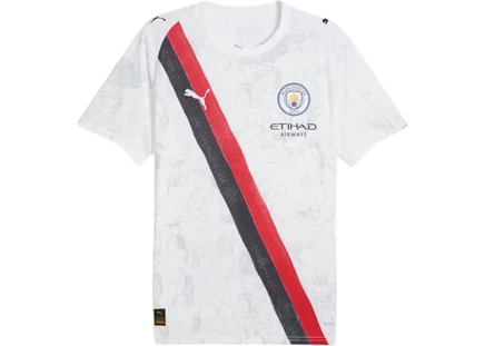 Детская футболка Puma KidSuper Manchester City, бело-черная