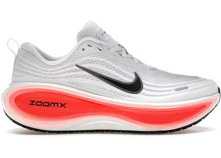 Кроссовки Nike Vomero Plus, белые/черные/ярко-красные/серебристые