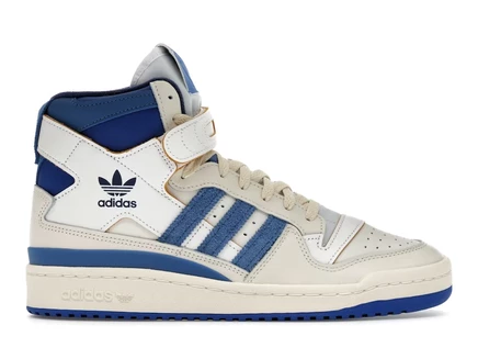 Мужские кроссовки Adidas Forum Hi 84, слоново-белые/синий