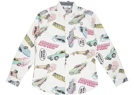 Мужской лонгслив Billionaire Boys Club Burnout, белый