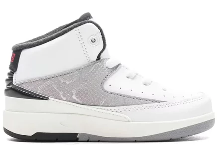 Детские кроссовки Jordan 2 Retro Python, бело-красно-черные