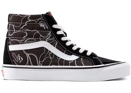 Мужские кеды Vans Sk8-Hi 38 DX BAPE ABC Camo, разноцветные