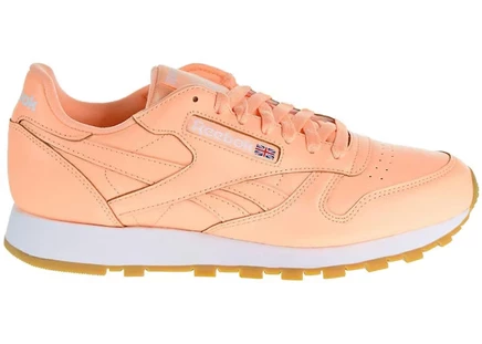 Мужские кроссовки Reebok Classic Leather Desert Glow, белые с коричневой подошвой