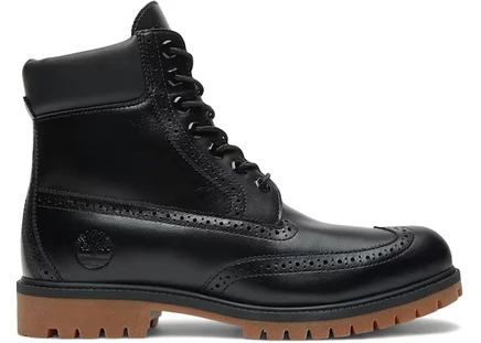 Мужские ботинки Timberland 6 дюймов премиум броги, черные