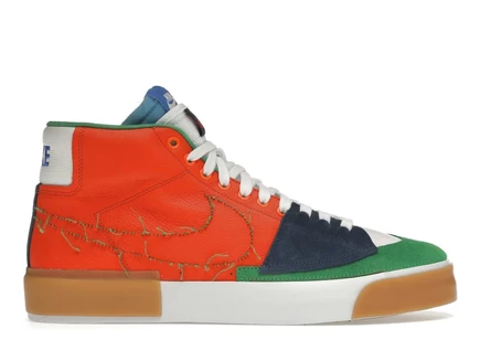 Мужские кроссовки Nike SB Zoom Blazer Mid Edge, оранжево-золотые