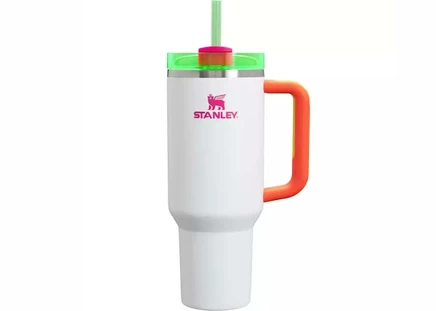 Термокружка Stanley Flowstate Quencher 1,18 л, белая неоновая
