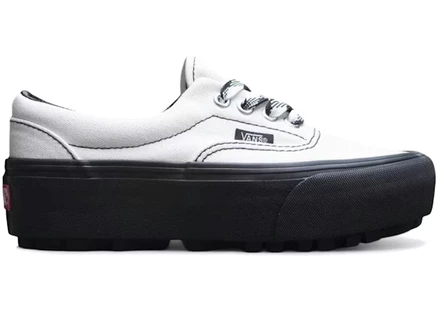 Женские кроссовки Vans Era Lug Platform 90s Retro, бело-черные