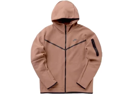 Мужское худи Nike Tech Fleece на молнии, Archeo Brown/Black