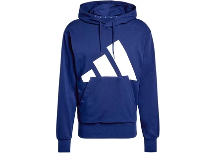 Мужское худи Adidas Essentials, темно-синее с белым