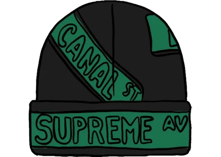 Унисекс шапка Supreme Street Signs, черная