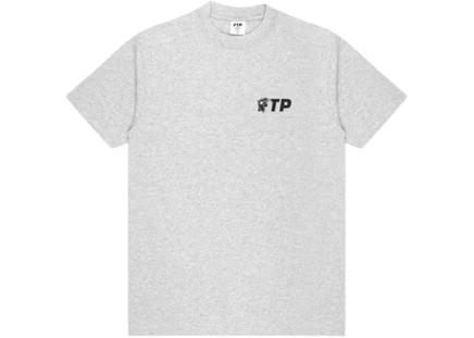 Мужская футболка FTP x Famous Logo, серый меланж