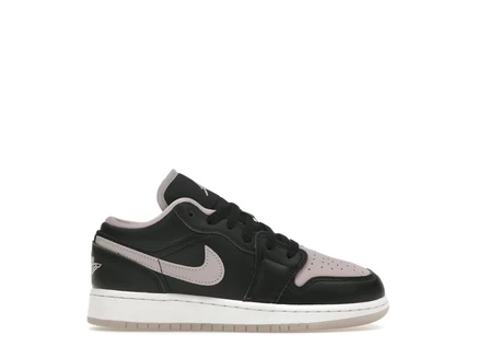 Детские кроссовки Jordan 1 Low SE, черно-бело-лиловые