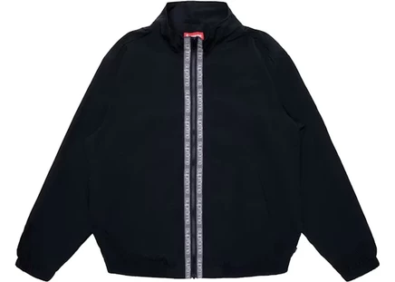 Мужская спортивная куртка Supreme Classic Logo Taping, черная