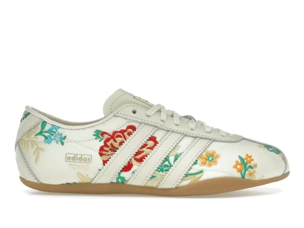 Женские кроссовки Adidas Tokyo Crew, белые с вышивкой