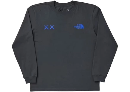 Мужская футболка KAWS x The North Face L/S Tee, асфальтовая
