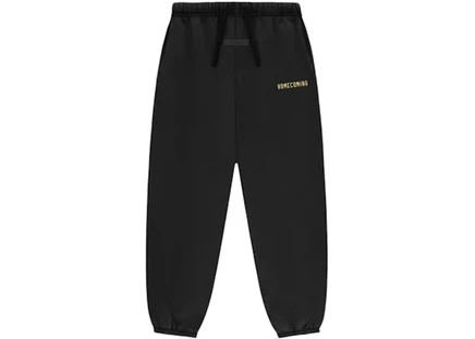 Детские флисовые штаны Fear of God Essentials, черные
