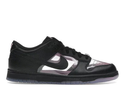 Мужские кроссовки Nike Dunk Low Retro Transparent, розово-черные