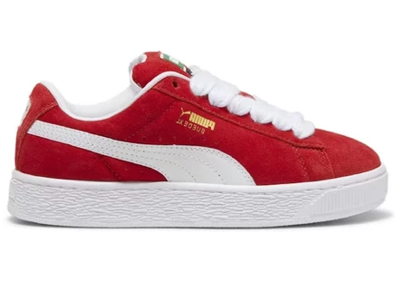 Детские кроссовки Puma Suede XL For All Time, красно-белые