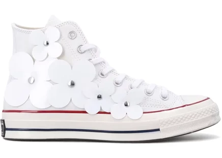 Converse Chuck 70 Hi 3-D Flourish White Flowers white