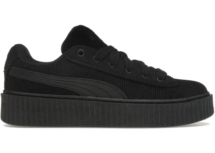 Женские кроссовки Puma Creeper Rihanna, вельвет, черные