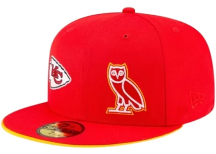 Унисекс кепка OVO x NFL Kansas City Chiefs, красная