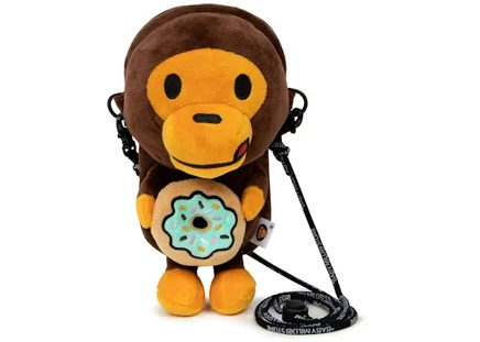 Унисекс сумка для телефона Bape Baby Milo Donut, коричнево-голубая
